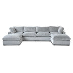 157.48 Modular Sectional Sofa Couch, Modern Deep Seat Sleeper Sofa for Living Room