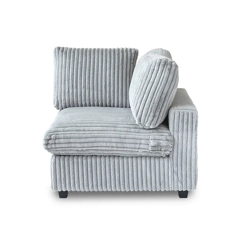 157.48 Modular Sectional Sofa Couch, Modern Deep Seat Sleeper Sofa for Living Room