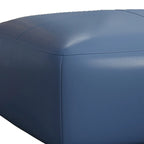 35 Genuine Leather Ottoman, Upholstered Ottoman for Living Room