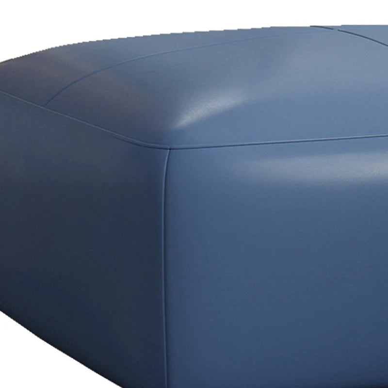 35 Genuine Leather Ottoman, Upholstered Ottoman for Living Room