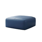 35 Genuine Leather Ottoman, Upholstered Ottoman for Living Room