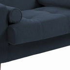Modern Upholstered Accent Chairs, Corduroy Wide Armchairs For Living Room