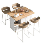 Kitchen Island With Foldable Counter Top(no include stool)