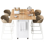 Kitchen Island With Foldable Counter Top(no include stool)