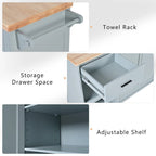 Kitchen Island With Foldable Counter Top(no include stool)
