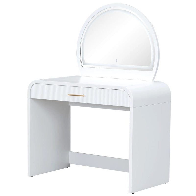 39 Makeup Vanity Table with Mirror Touch Screen Lighted Mirror