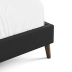 Furniture of America Orelo Modern Dark Brown Extended Wall Panel Bed with Reading Lights