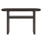 Elegant Minimalist Console Table with Rounded Edges and Sturdy Shelf Design for Entryway