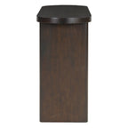 Elegant Minimalist Console Table with Rounded Edges and Sturdy Shelf Design for Entryway