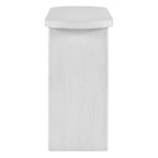 Elegant Minimalist Console Table with Rounded Edges and Sturdy Shelf Design for Entryway