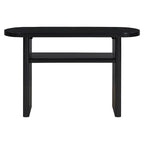 Elegant Minimalist Console Table with Rounded Edges and Sturdy Shelf Design for Entryway