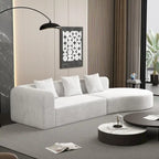 123.2 Corduroy Cloud 4-Seater Sectional Sofa