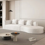 123.2 Corduroy Cloud 4-Seater Sectional Sofa