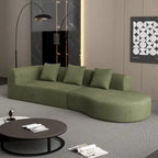 123.2 Corduroy Cloud 4-Seater Sectional Sofa