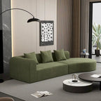 123.2 Corduroy Cloud 4-Seater Sectional Sofa