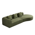 123.2 Corduroy Cloud 4-Seater Sectional Sofa