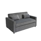 69 Corduroy Sleeper Sofa with Adjustable Backrest & Storage Pocket