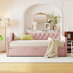 Modern Twin Size Daybed with Pop Up Trundle