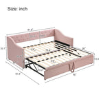 Modern Twin Size Daybed with Pop Up Trundle