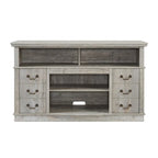 Traditional 60 TV Stand with Open and Closed Storage Space for TVs Up to 65