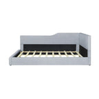 Full Size L-Shaped Daybed with Solid Frame, 500LBS Weight Capacity
