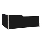 Full Size L-Shaped Daybed with Solid Frame, 500LBS Weight Capacity