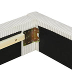 Full Size L-Shaped Daybed with Solid Frame, 500LBS Weight Capacity