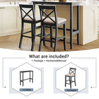 3-Piece Farmhouse Dining Set with Rectangular Table & 2 Chairs