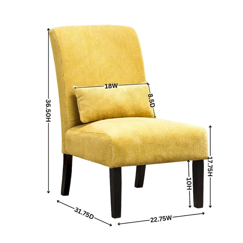 Teal Blue 31.75 High Back Polyester Accent Chair