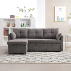 81.1 L-Shaped 3 Seater Sectional Sofa with Reversible Chaise, Storage Seats and Versatile Design