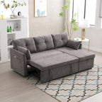 81.1 L-Shaped 3 Seater Sectional Sofa with Reversible Chaise, Storage Seats and Versatile Design
