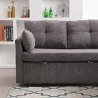 81.1 L-Shaped 3 Seater Sectional Sofa with Reversible Chaise, Storage Seats and Versatile Design