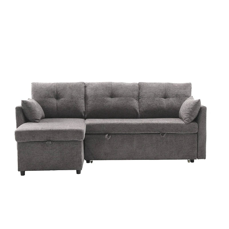 81.1 L-Shaped 3 Seater Sectional Sofa with Reversible Chaise, Storage Seats and Versatile Design