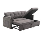 81.1 L-Shaped 3 Seater Sectional Sofa with Reversible Chaise, Storage Seats and Versatile Design