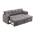 81.1 L-Shaped 3 Seater Sectional Sofa with Reversible Chaise, Storage Seats and Versatile Design