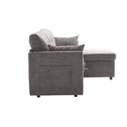 81.1 L-Shaped 3 Seater Sectional Sofa with Reversible Chaise, Storage Seats and Versatile Design