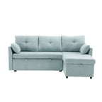 81.1 L-Shaped 3 Seater Sectional Sofa with Reversible Chaise, Storage Seats and Versatile Design