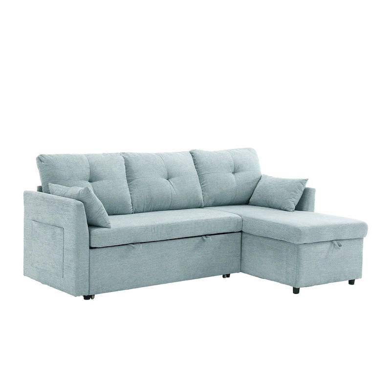 81.1 L-Shaped 3 Seater Sectional Sofa with Reversible Chaise, Storage Seats and Versatile Design