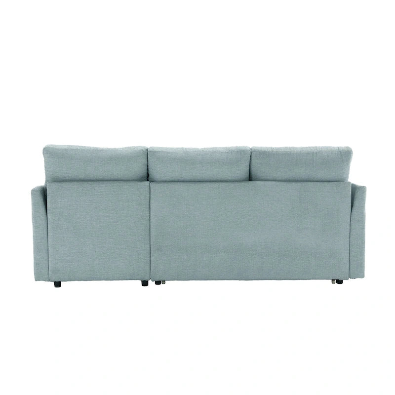 81.1 L-Shaped 3 Seater Sectional Sofa with Reversible Chaise, Storage Seats and Versatile Design