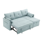 81.1 L-Shaped 3 Seater Sectional Sofa with Reversible Chaise, Storage Seats and Versatile Design