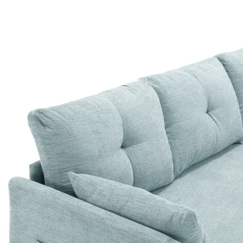 81.1 L-Shaped 3 Seater Sectional Sofa with Reversible Chaise, Storage Seats and Versatile Design