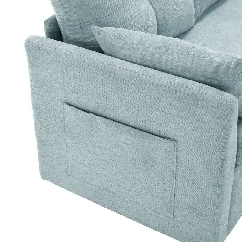 81.1 L-Shaped 3 Seater Sectional Sofa with Reversible Chaise, Storage Seats and Versatile Design