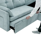 81.1 L-Shaped 3 Seater Sectional Sofa with Reversible Chaise, Storage Seats and Versatile Design