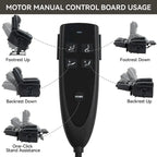Brown Genuine Leather Power Lift Recliner with Heat, Massage, and USB Ports