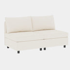 Beige 129 Convertible 8-Seater Modular Sofa with Storage