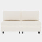 Beige 129 Convertible 8-Seater Modular Sofa with Storage