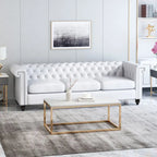 Chesterfield 3-seater Sofa with Button Tufting and Nailheads
