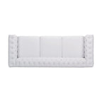 Chesterfield 3-seater Sofa with Button Tufting and Nailheads