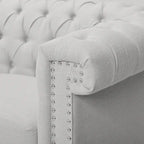 Chesterfield 3-seater Sofa with Button Tufting and Nailheads