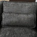 110.63 Modern U-Shaped Chenille 4 Seater Sectional Sofa with Double Cushions, 2 Chaise and High-Density Foam